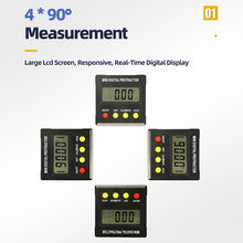 Load image into Gallery viewer, Digital Inclinometer 360 Degree Mini Electronic Goniometer Protractor Angle Finder Magnetic Base Level Box Angle Measuring Tools