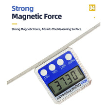 Load image into Gallery viewer, Digital Inclinometer 360 Degree Mini Electronic Goniometer Protractor Angle Finder Magnetic Base Level Box Angle Measuring Tools