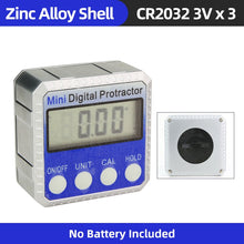 Load image into Gallery viewer, Digital Inclinometer 360 Degree Mini Electronic Goniometer Protractor Angle Finder Magnetic Base Level Box Angle Measuring Tools