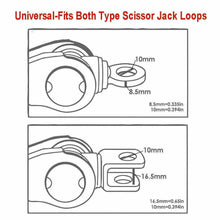 Load image into Gallery viewer, Scissor Jack Adapter With 1/2 Inch Chrome Vanadium Steel Socket Adapter Drive Impact Wrench