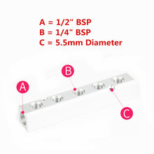Load image into Gallery viewer, High Quality PT Thread Port 2 3 4 5 6 Way Pneumatic Quick Connector Air Hose Aluminum Manifold Block Splitter Connector Fittings