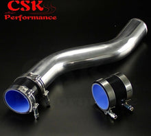 Load image into Gallery viewer, 80mm 3.15" inch 40 Degree Z / S Shape Aluminum Intercooler Pipe Piping Tube hose + Silicone hose w/ T-clamps