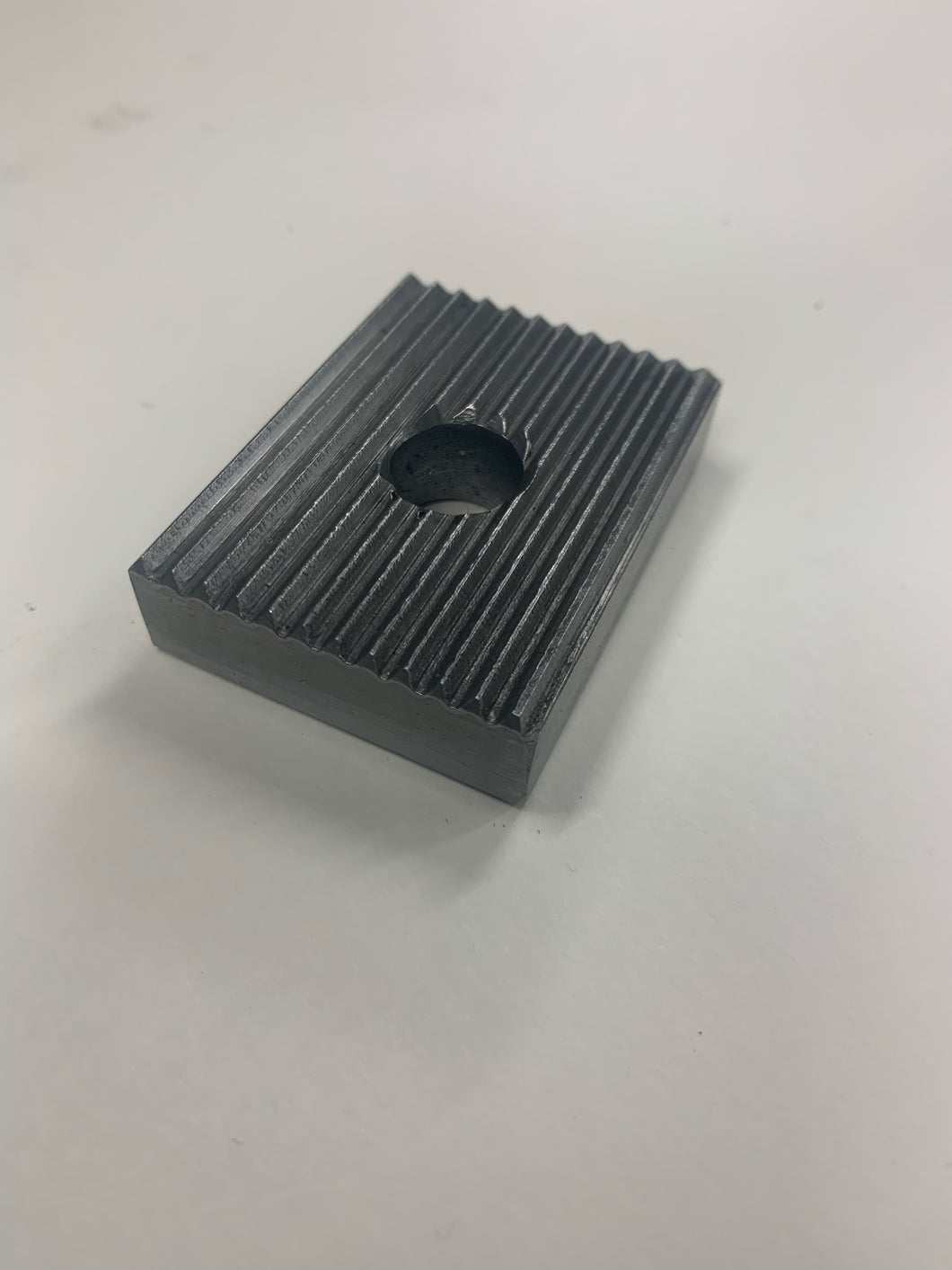 Serrated Block 3/8 Thick 1 1/2 Wide 1/8 with 3/4 Hole